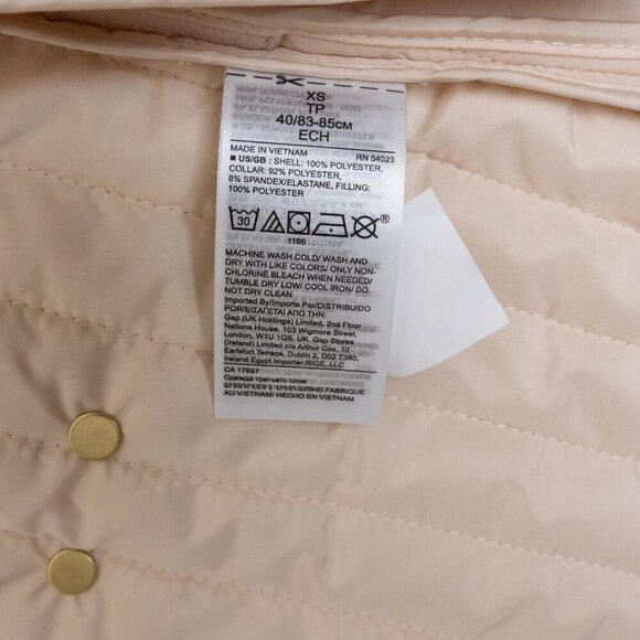 Banana Republic  Quilted Jacket Barn Water Resistant Ivory - Picture 14 of 16